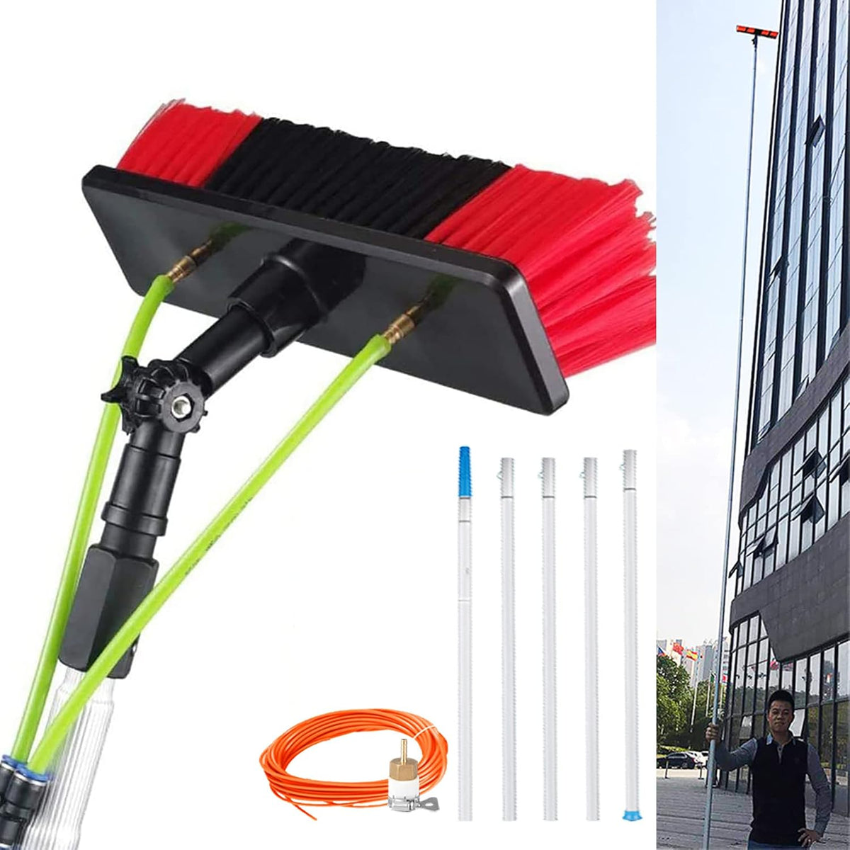 Detergenti per vetri, 12 m, 0,25 kg, Nero, alluminio