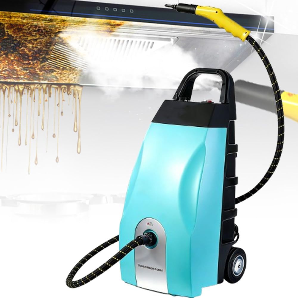 ShaiVrissian, Pulitore a vapore, 3000 w, 75 x 30 x 35 cm, 5,0 Bar, Blu, timer