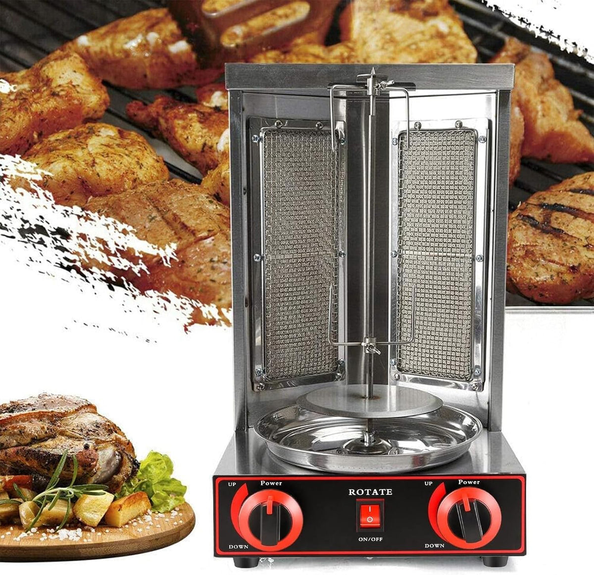XCSCUK, Forno elettrico, Nero/Argento, acciaio inox