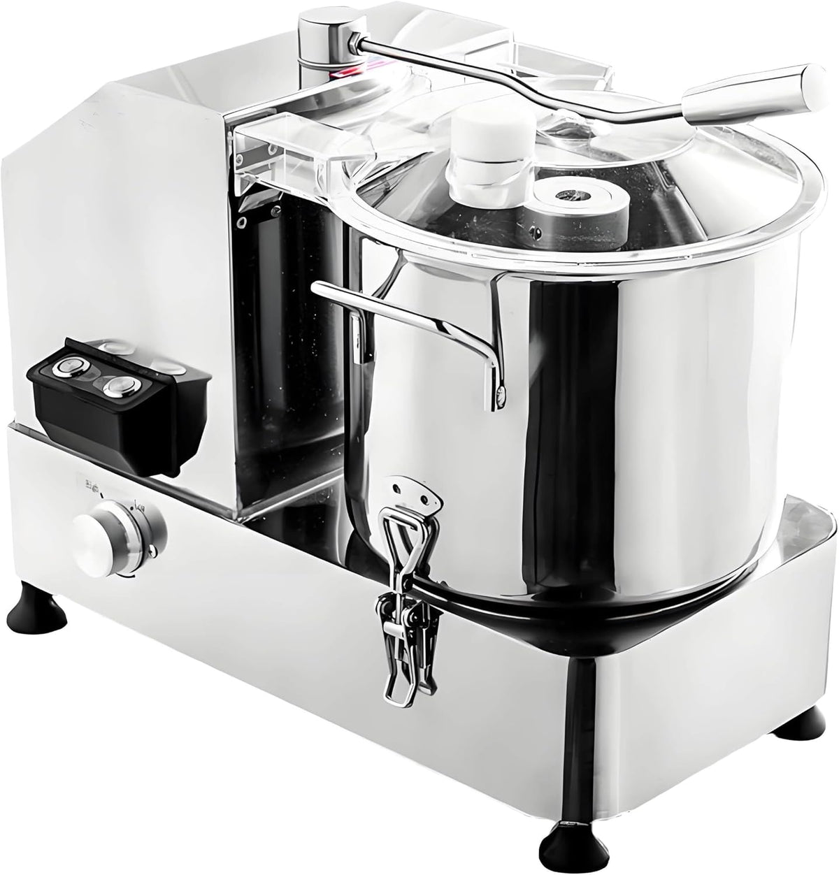 HuanSebesity, Tritacarne, HR12L, 6 l, 1800 w, 1400 giri/min, Argento, acciaio inox