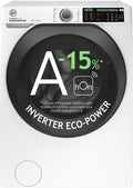 Lavatrice, 28AMC71-S, Hoover, 85x60x53 cm, 8 Kg, Bianco, Wi-Fi, motore inverter