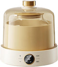 ROHCGHC, Yogurtiere, 220 V, 15 W, 20,3 cm, Nero, vano contenitore, illuminazione LED, timer
