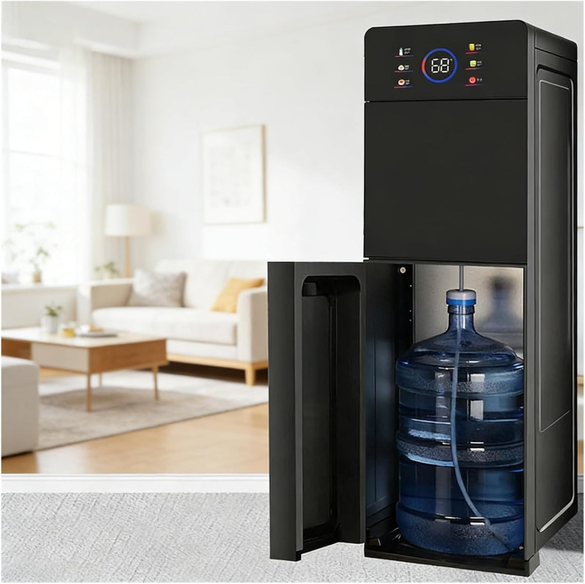 Generico, Distributori di acqua calda e fredda, 12°C, 600 ml, 11,3 kg, Nero