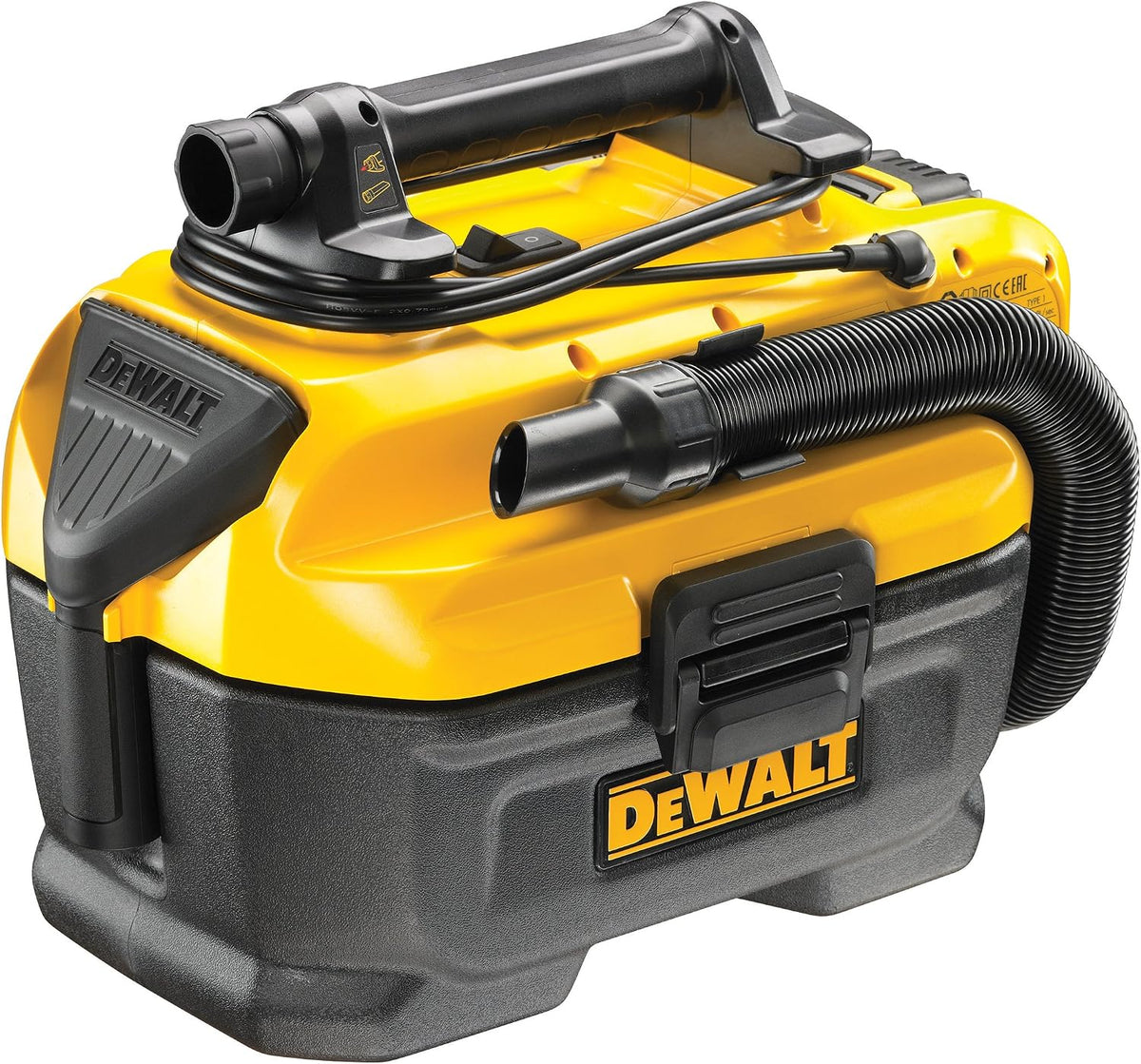 Aspirapolvere, DCV584L-GB, DEWALT, 18 V, 300 W, Giallo, filtro HEPA, funzionamento senza fili