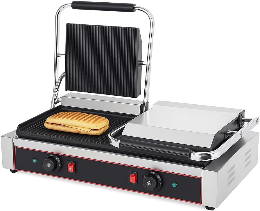 Générique, Bistecchiere, 240 x 235 mm, 4,4 kW, 0-300°C, Argento, acciaio inox, funzione grill