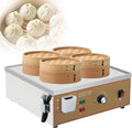 Lunauemaya, Vaporiere elettriche, 48 x 45 x 19 cm, 220 v, 30-110 °C, Argento, acciaio inox, spegnimento automatico, protezione dal surriscaldamento