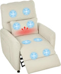 HOMCOM, Poltrona relax, 88 x 93 x 102 cm, 60 cm, 170 cm, Grigio, ciniglia, USB, telecomando