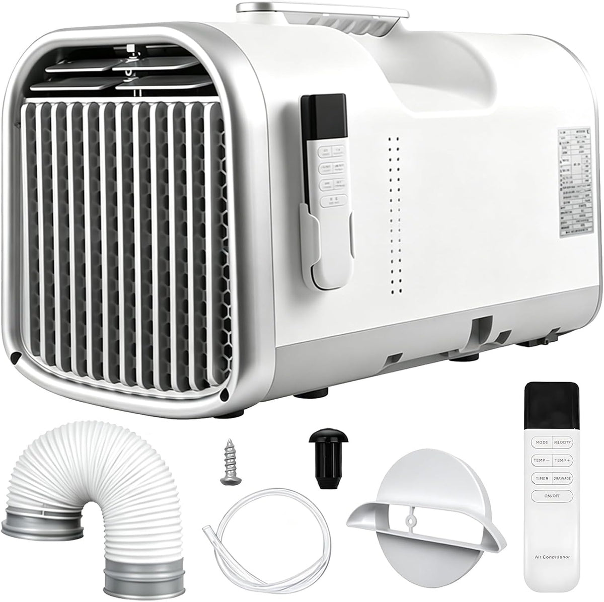 XINGSHANG, Condizionatore, 4400BTU, 4400 BTU, 42 dB, 1300 W, Bianco, telecomando, timer