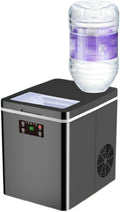 LYDBMYT, Macchina per cubetti di ghiaccio, 35 kg, 5 litri, 220 V, Nero, timer, autopulizia