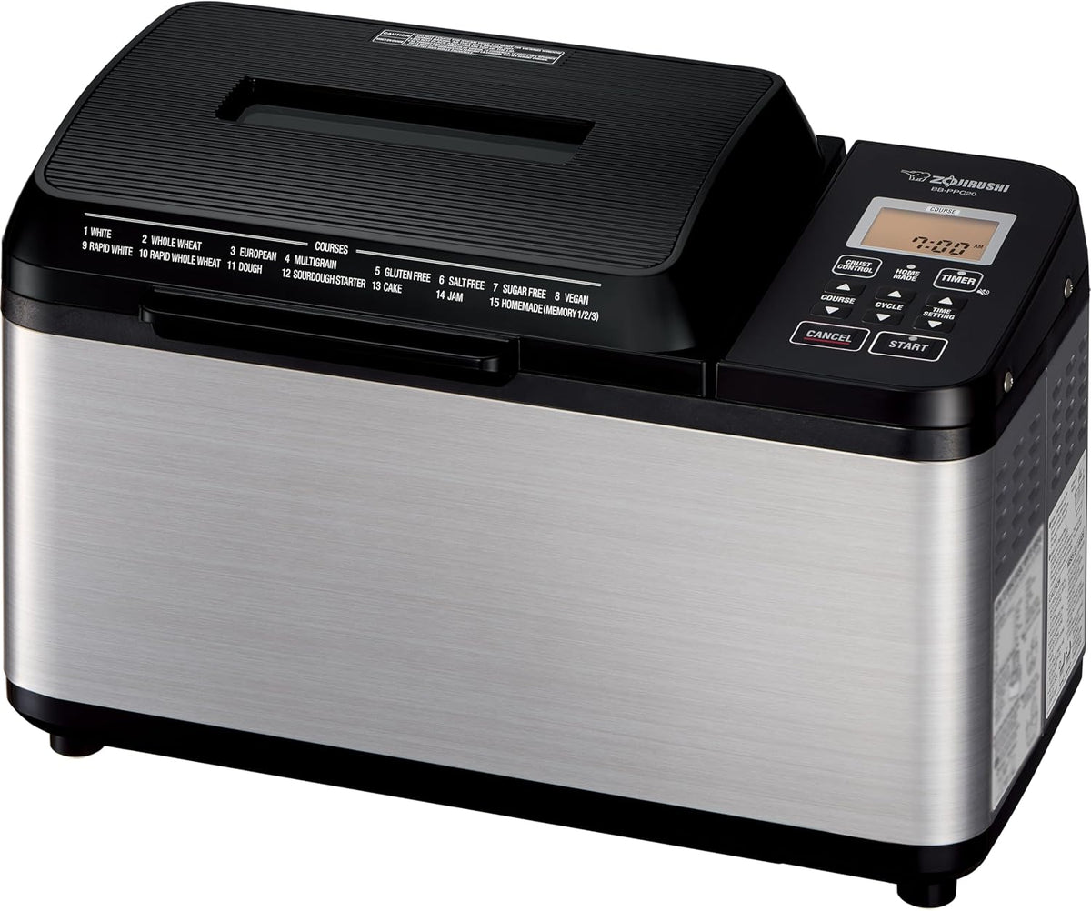 Macchine del pane, BB-PPC20BA, ZOJIRUSHI, 0,9 kg, Nero, timer