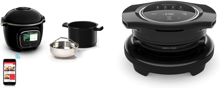 Moulinex, Multi-Cooker, EZ1508, 6 L, Nero, Wi-Fi, 4 Funzioni