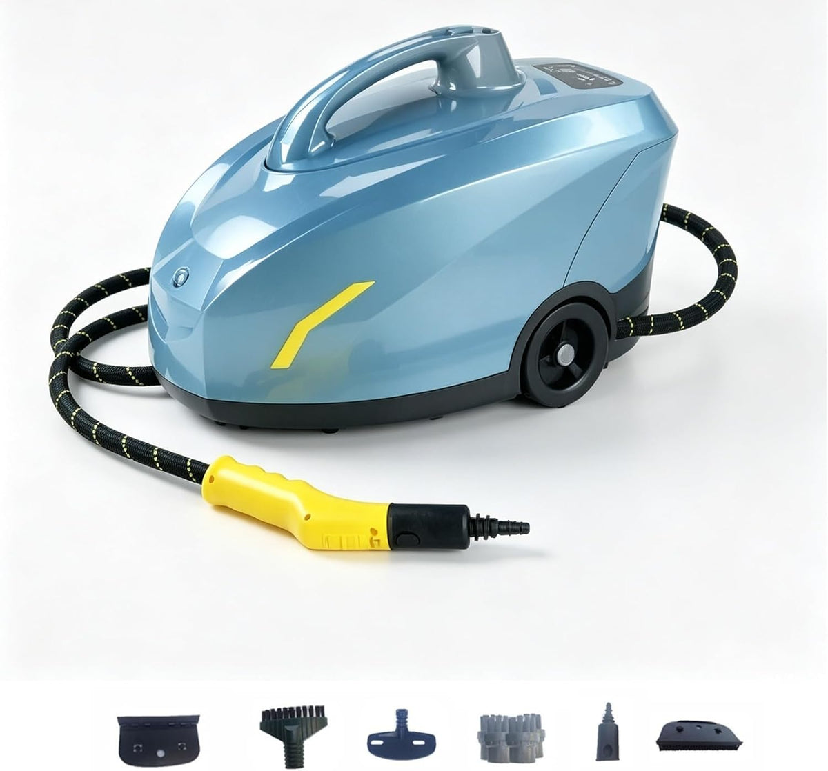 VUNHEX, Pulitore a vapore, 120 ml, 80°C, 2500 W, Nero, protezione dal surriscaldamento