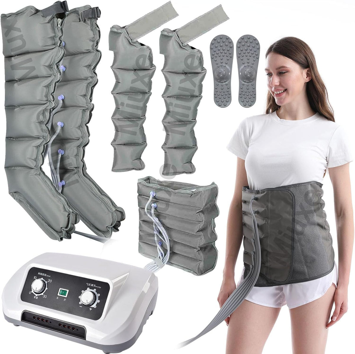 Miuxe, Massaggiatori elettrici per i piedi, 64 cm, 170 cm, 74 cm, Nero