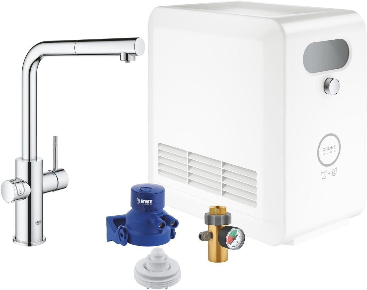 GROHE, Rubinetti a tocco lavello cucina, Blu, Bluetooth, Wi-Fi