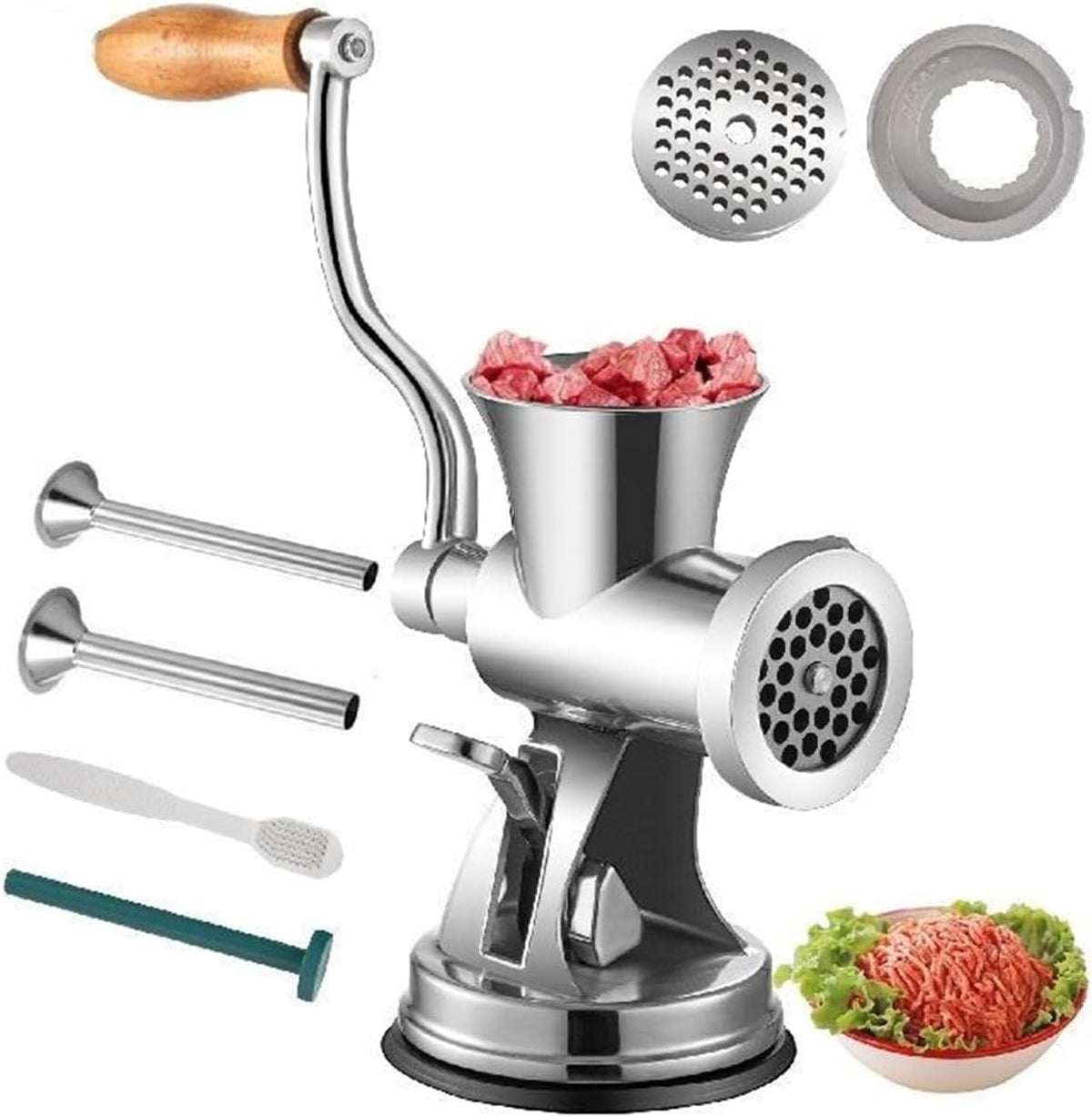 Robot da cucina, CVFRDD, 8 mm, 5 mm, Argento, acciaio inox
