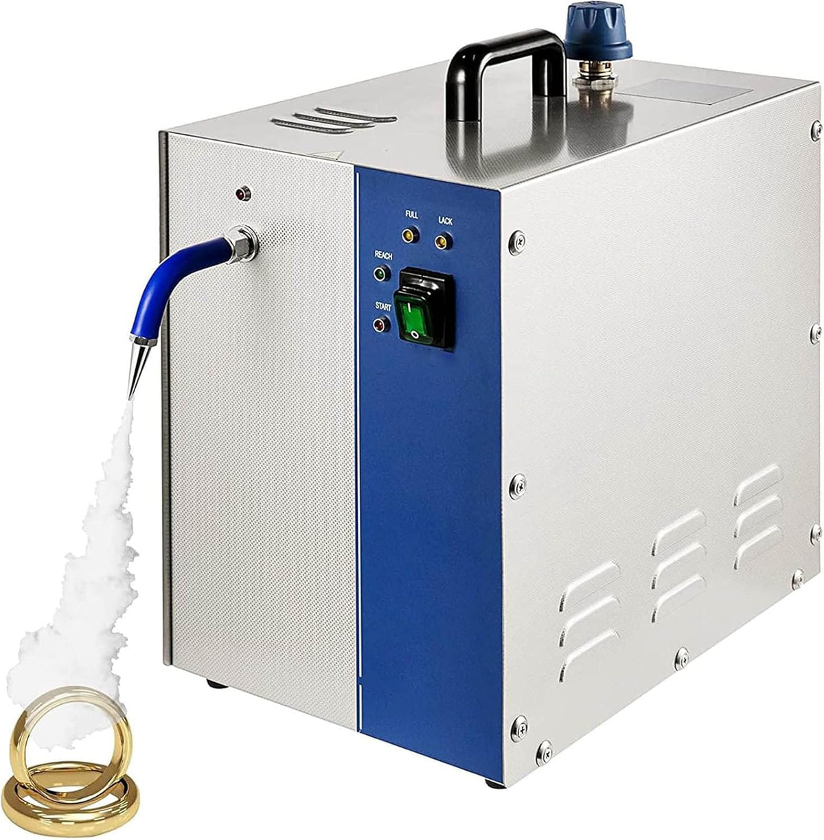 LJLYYDS, Pulitore a vapore, 4 L, 4 kg, 110 V, Argento/Oro, acciaio inox