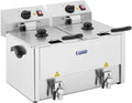 Royal Catering, Friggitrici, 13D-EGO, 13 L, 3250 W, 230 V, Argento, acciaio inox, timer