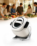forplubossmmp, Robot da cucina compatto, 6 l, 2000 w, Nero