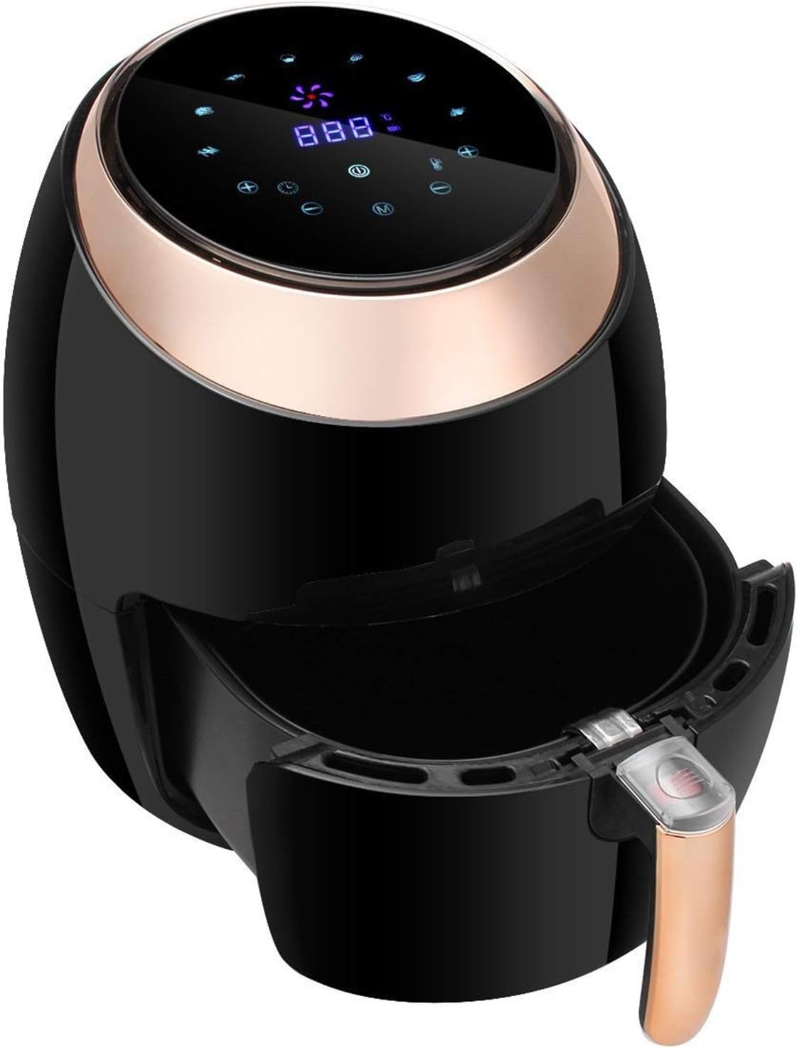 YNIYUJKL, Friggitrice ad aria, Nero, timer, Airfryer, spegnimento automatico