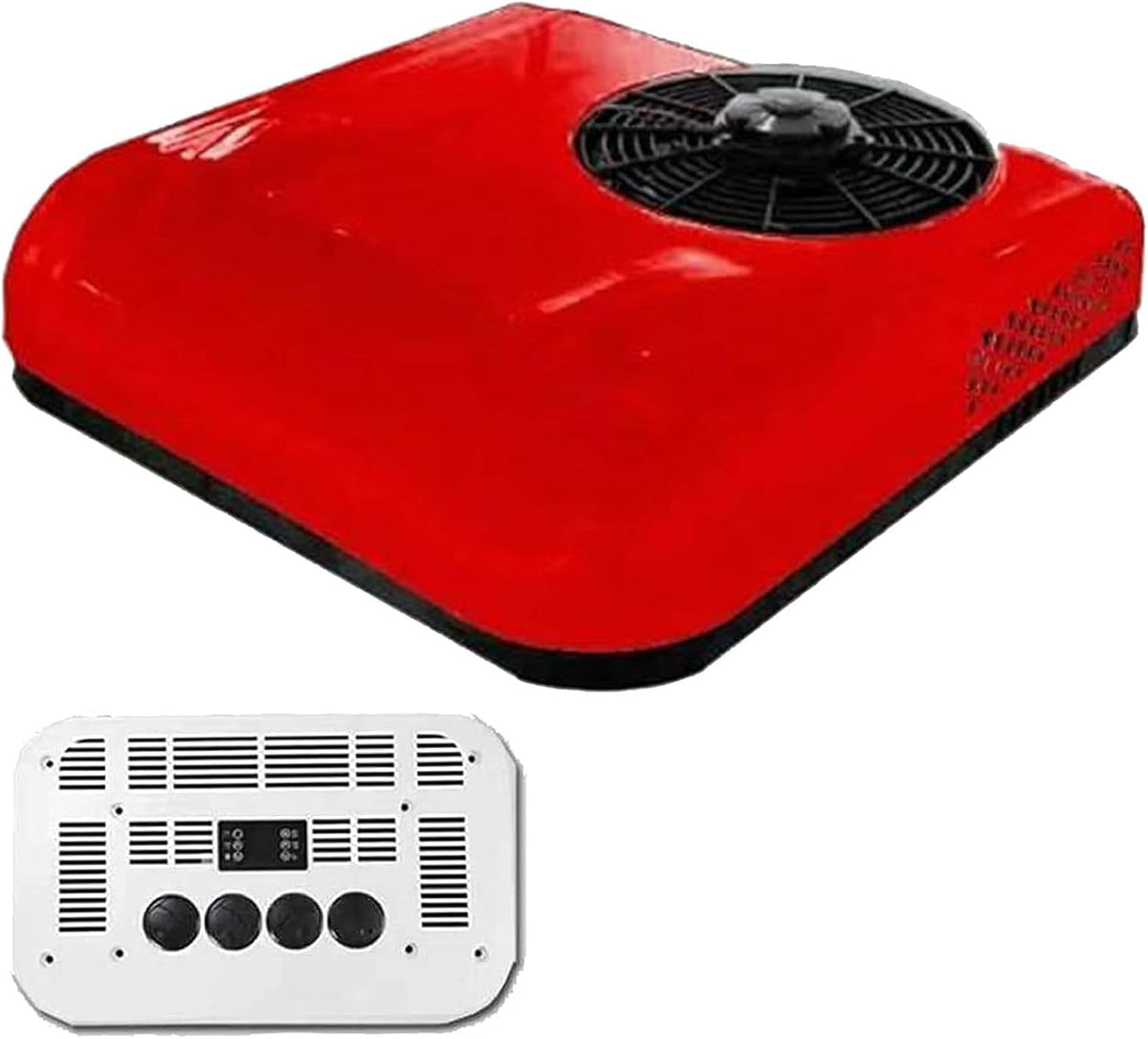 HENGCMM, Condizionatore, 12 V, 450 m³/h, 850 W, Rosso