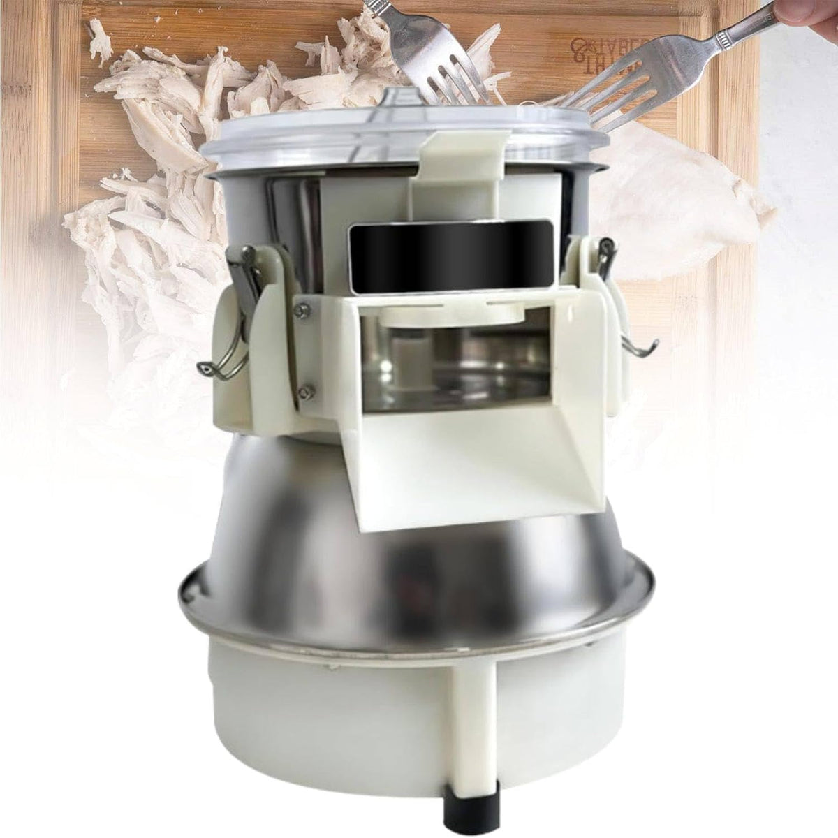 MhWrughts, Tritacarne, 180 W, 5 x 10 cm, Argento, acciaio inox