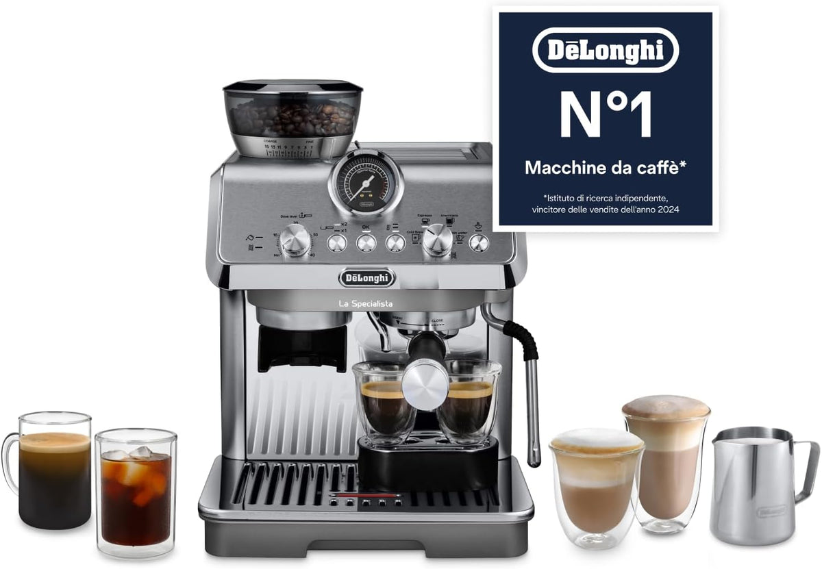 De'Longhi, Macchina da caffè automatica, EC9255.M, Nero/Argento