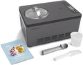 Springlane Kitchen, Gelatiera, 220 W, 42,2 x 28,2 x 27,2 cm, 2 litri, Grigio/Argento, acciaio inox, vano contenitore, 2 in 1