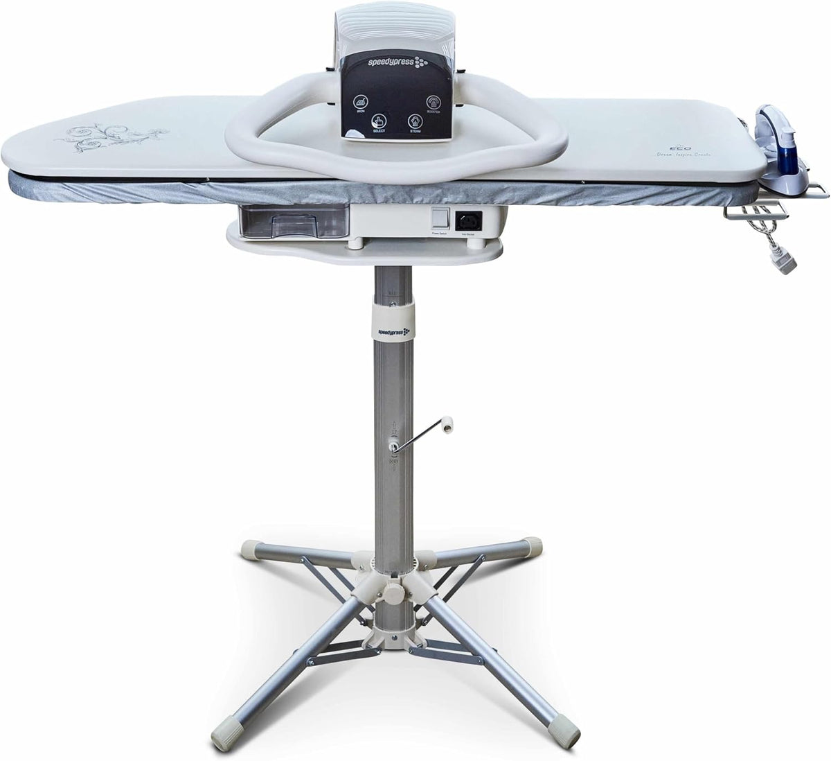 Speedypress, Presse da stiro, 101 cm, 800 ml, Bianco, spegnimento automatico, protezione dal surriscaldamento