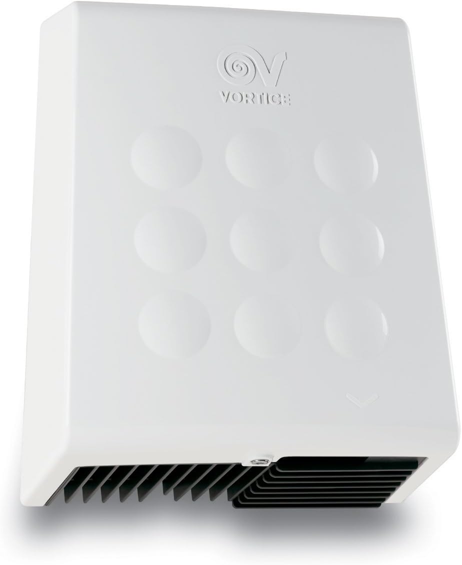 Vortice, Asciugamani ad aria, 2000 W, 35 cm, Bianco, spegnimento automatico