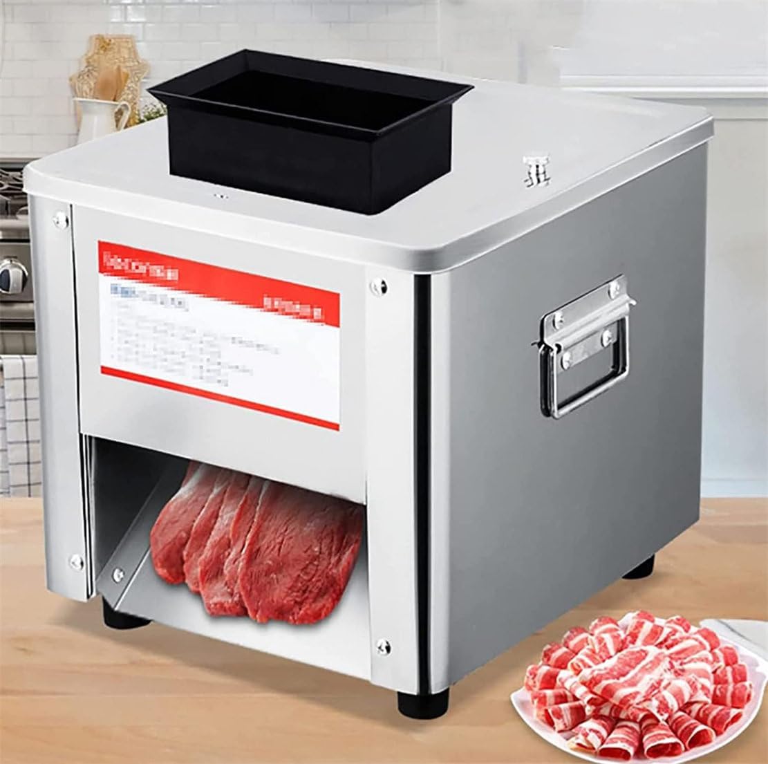 asdchZen, Affettatrice, 2,5 Mm, 200 kg, 850 W, Argento, acciaio inox