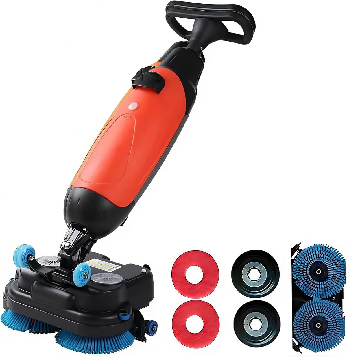 Lavapavimenti, 43 cm, 250 W, 430 mm, Rosso, funzionamento senza fili