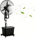 Preferspace, Ventilatori a piantana, 42 L, 200 cm, 71 cm, Bianco, altezza regolabile