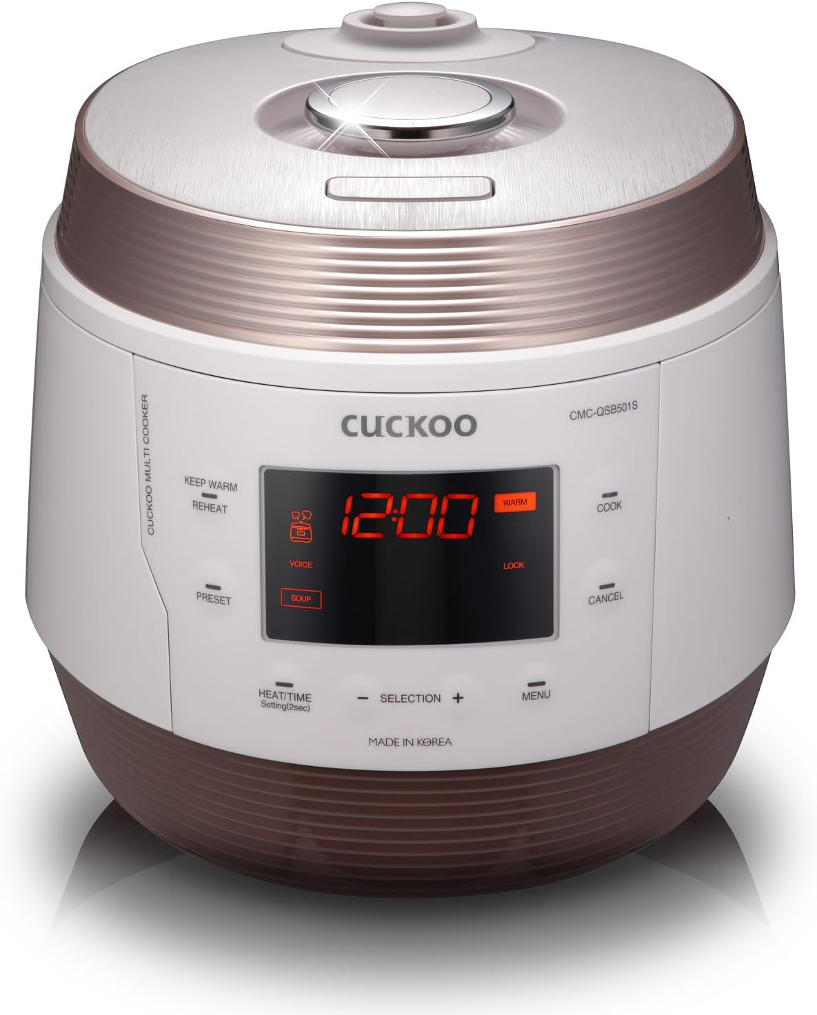 CUCKOO, Pentole a pressione, CMC-QSB501S, Argento, acciaio inox, timer