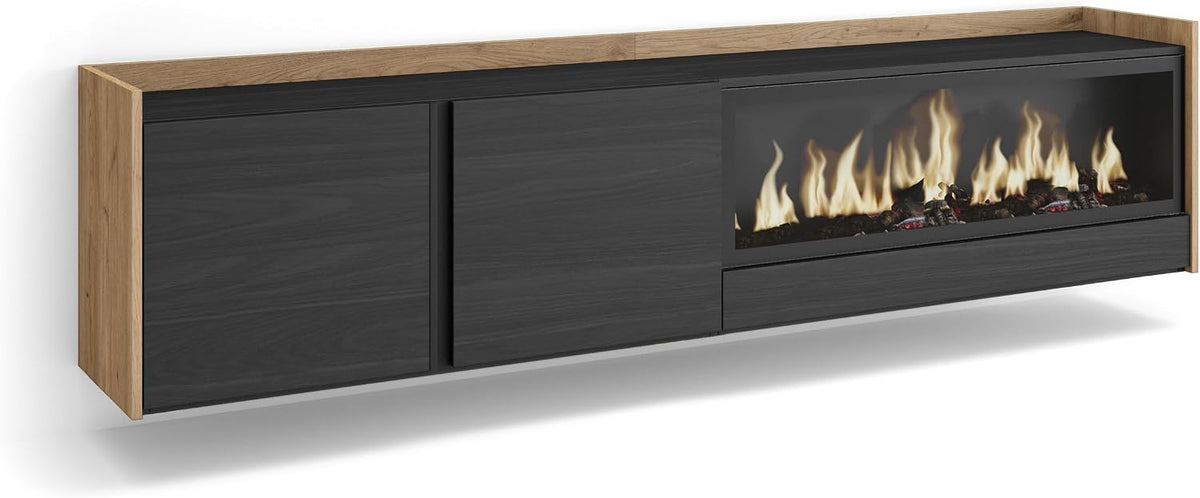 Skraut Home, Smart TV, 103 cm, 50 cm, 35 cm, Nero, alluminio, illuminazione LED, telecomando