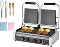 VEVOR, Piastre, 48,5x23 cm, 3600 W, 50 °C, Argento, acciaio inox, funzione grill