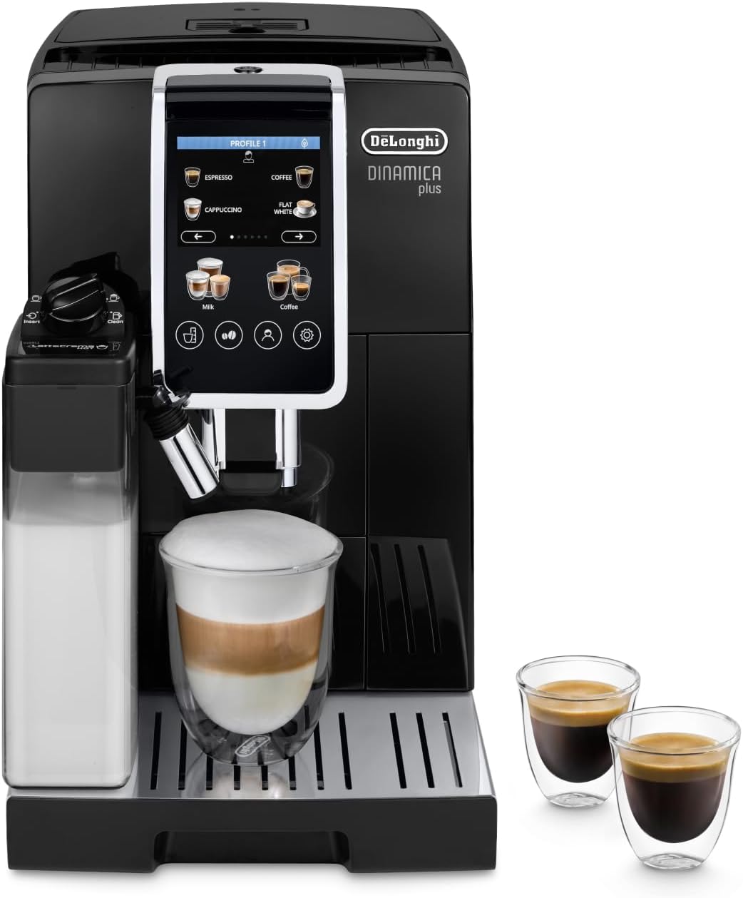 De'Longhi, Frullini montalatte automatici, ECAM382.70.B, 1450 W, Nero