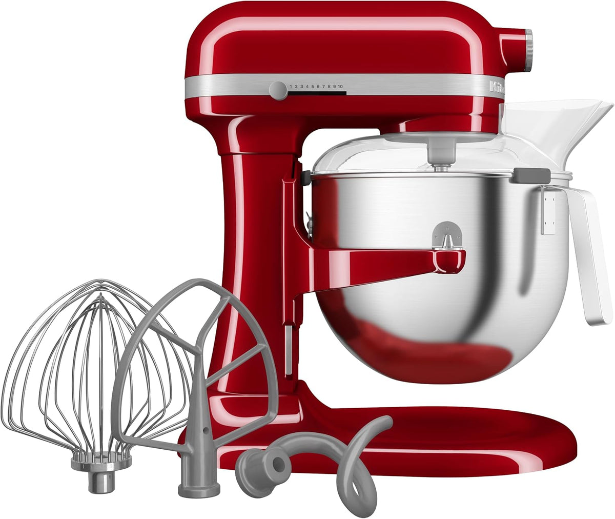 KitchenAid, Robot da cucina, 5KSM70JPXEER, 6,6 L, Rosso, protezione dal surriscaldamento
