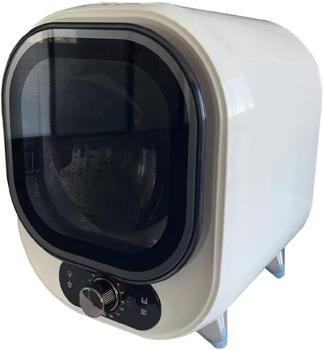 Asciugatrice, 5 kg, 31 × 39 × 38 cm, Bianco, acciaio inox