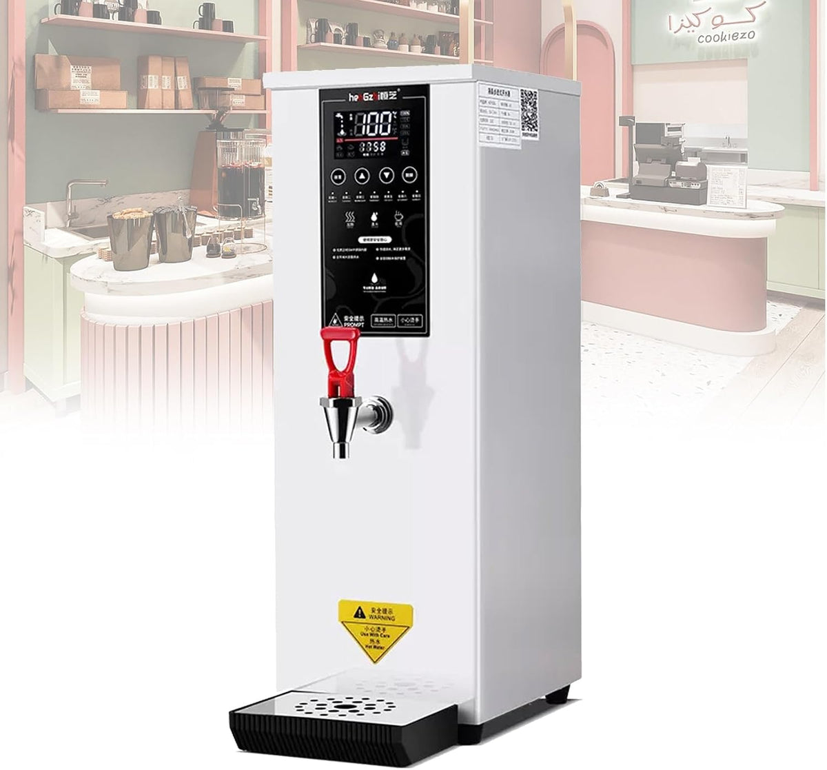 ZPRMMN, Erogatori d'acqua calda, 2500 W, Bianco