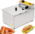 FLNOZAMZ, Macchine per Hot Dog, 33 x 44,5 x 30 cm, 220 V, 1900 W, Nero, acciaio inox, Airfryer