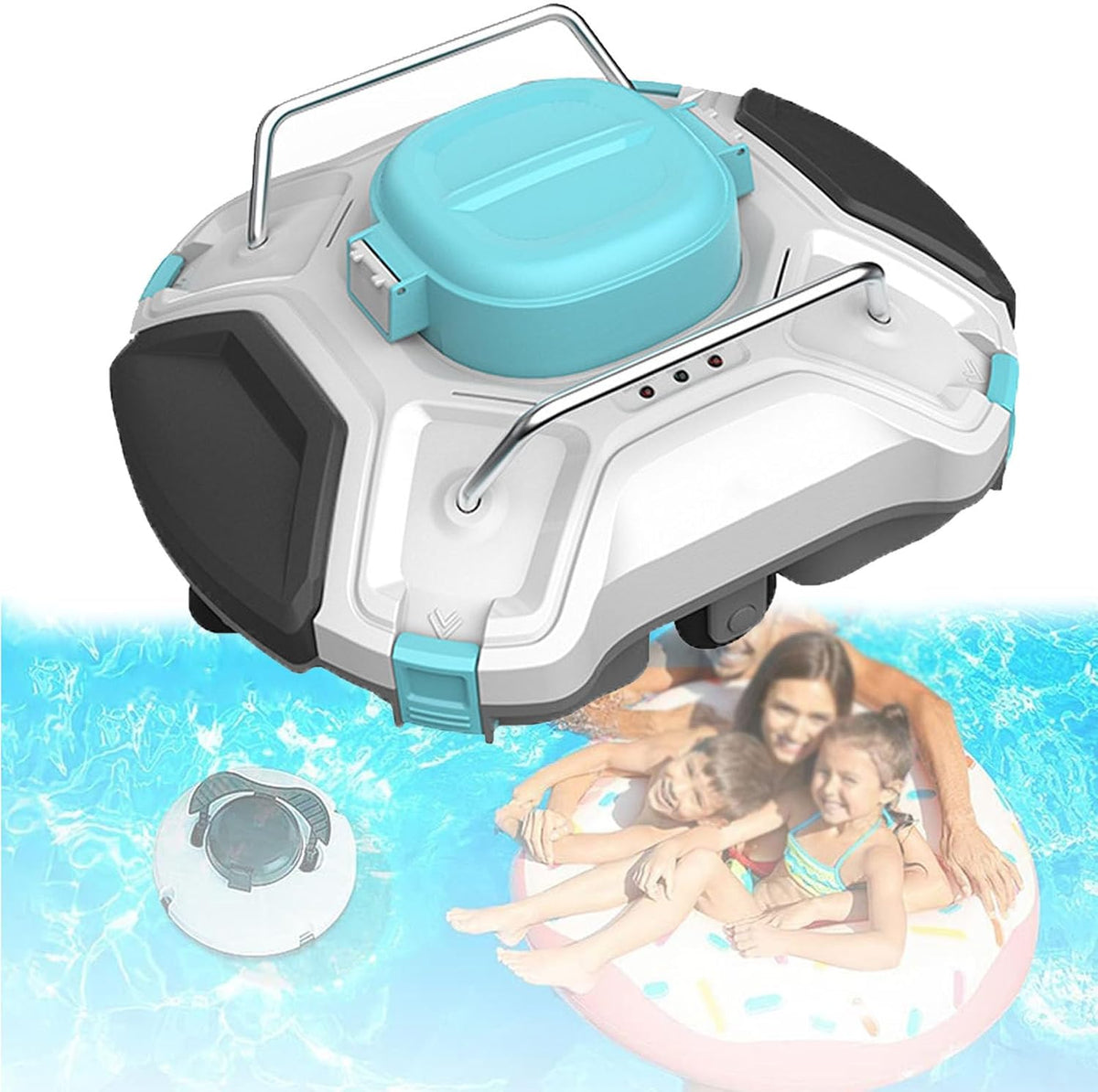 Pulitori automatici, 30 W, 6,5 pollici, 3,5 kg, Nero, illuminazione LED, funzionamento senza fili