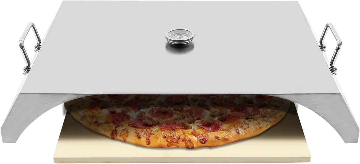 Forno per pizza, 30,5 cm, 55 x 38,2 x 9 cm, 260 °C, Argento, acciaio inox