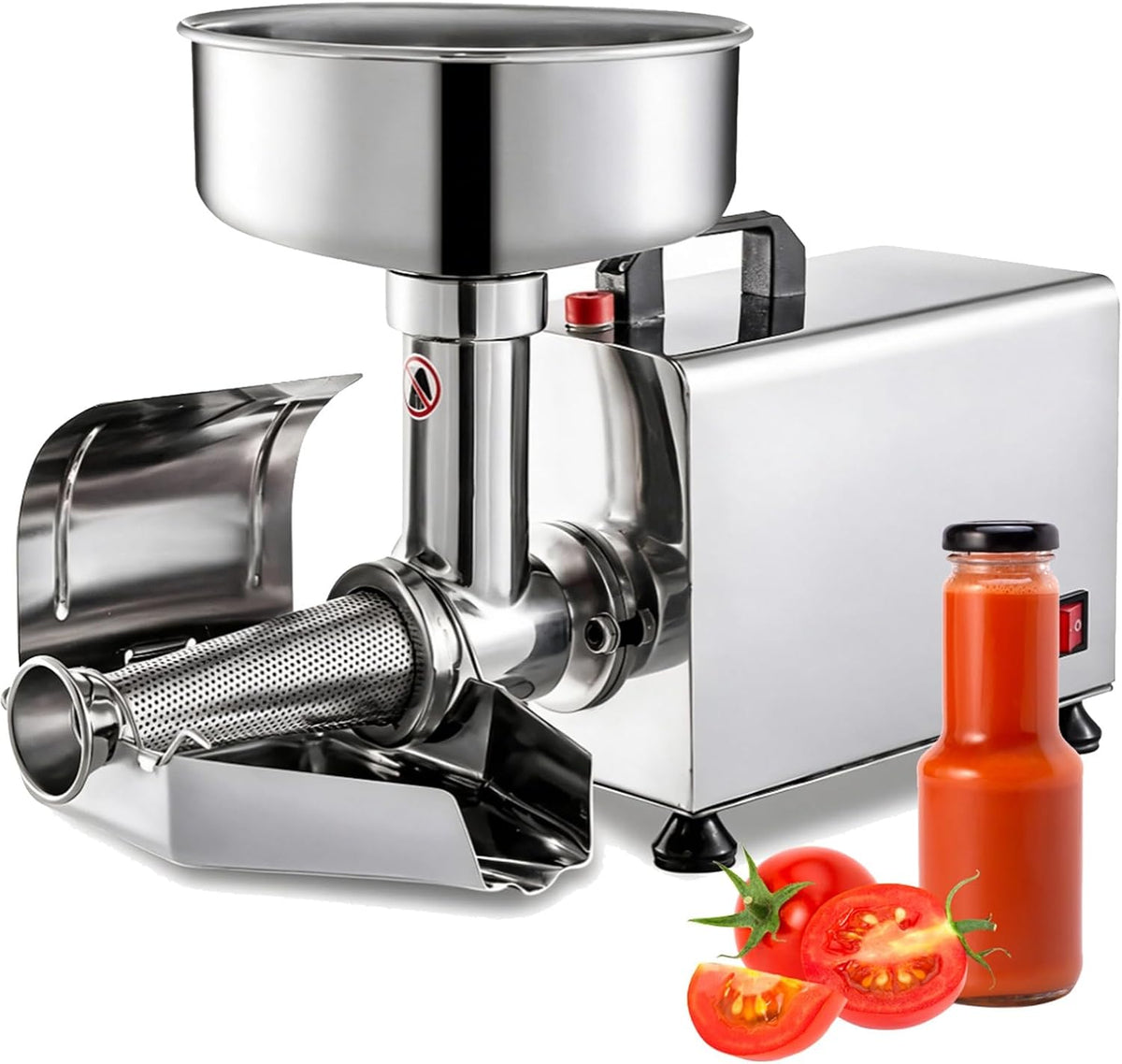 WBDBINGL, Passaverdura, 53 × 25 × 33 cm, 110 V, 450 W, Argento, acciaio inox