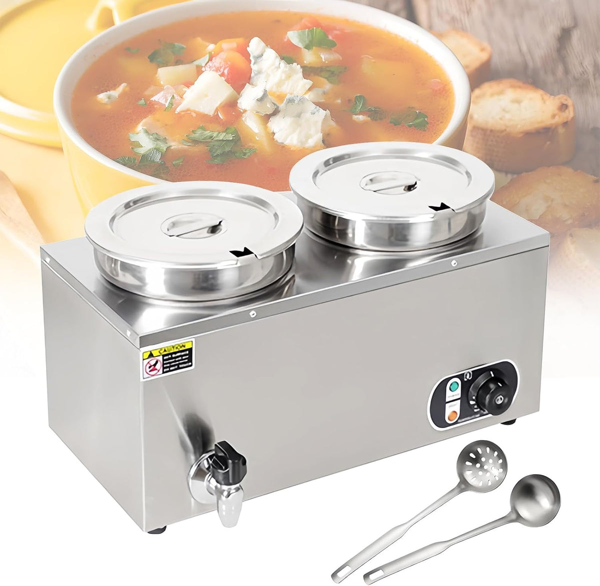 HTDRE, Scaldavivande, 7 l, 85 °C, 1,3 m, Argento, acciaio inox