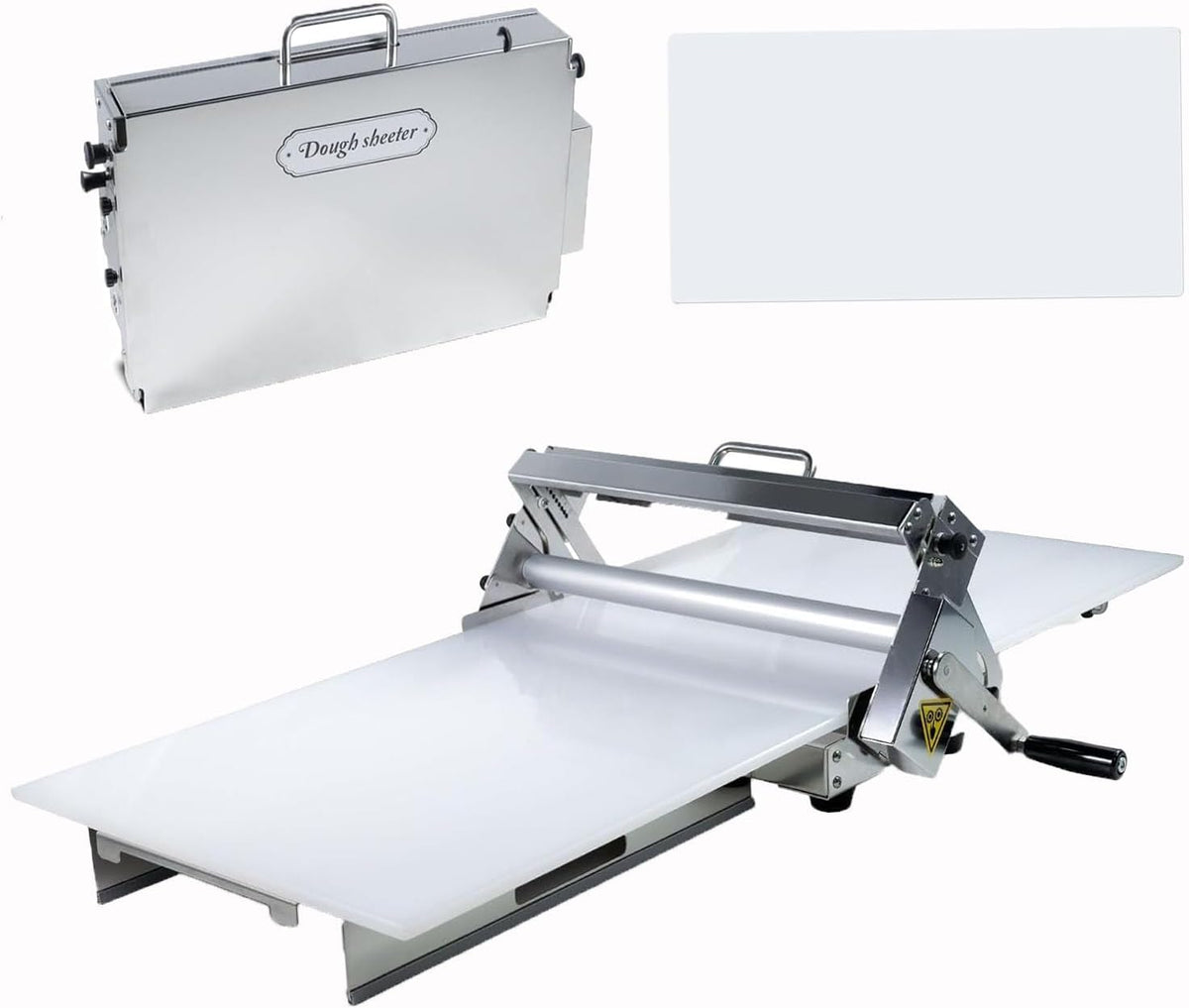 ESINY, Macchine per pasta a mano, 27 mm, 830 x 480 x 250 mm, 0 mm, Argento, acciaio inox, struttura pieghevole