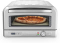 CUISINART, Forno per pizza, 400°C, 12 pollici, Nero/Argento, struttura pieghevole, timer
