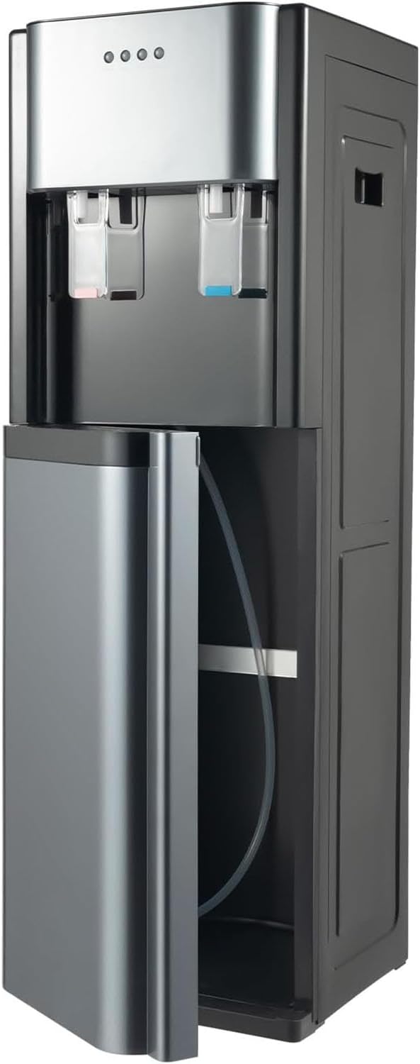 Distributori di acqua calda e fredda, 001,33 x 30 x 90 cm, 110 V, 620 W, Bianco, acciaio inox