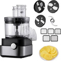 Acentesoft, Robot da cucina, 5 L, 600 W, 800 giri/min, Grigio, acciaio inox, 5 in 1