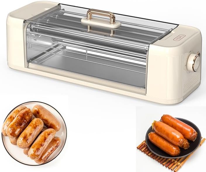YNIYUJKL, Robot da cucina, 500 W, 220 V, 1,6 kg, Nero, acciaio inox, funzione grill