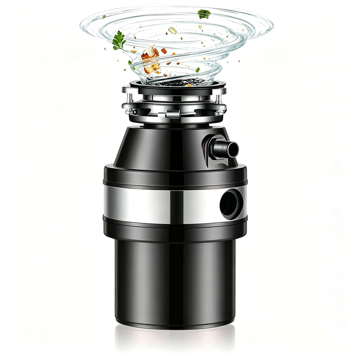 Tritarifiuti, 560 W, 2600 giri/min, 21 cm, Nero, acciaio inox, telecomando, funzionamento senza fili